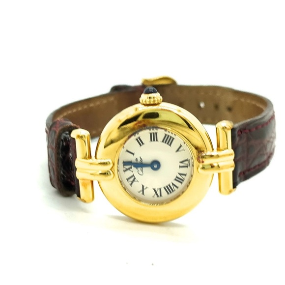 Cartier Must Vermeil 1902 Sv 925 23mm Quartz Watch - Picture 2 of 9
